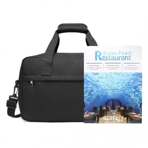 E1960M - Kono Lightweight Multi Purpose Unisex Sports Travel Duffel Bag - Black - Image 5