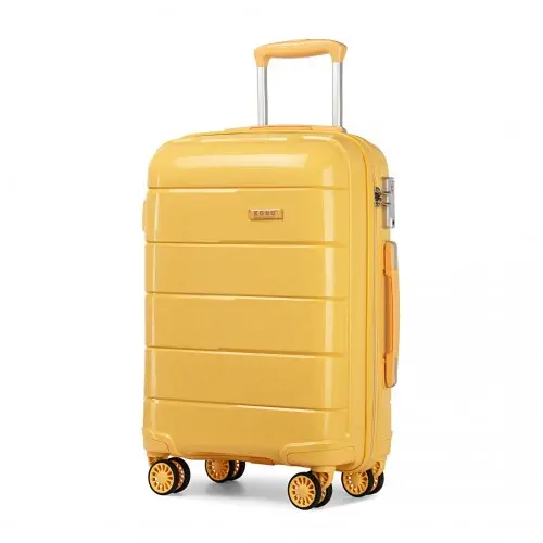 K1997L - KONO 28 INCH HARD SHELL PP SUITCASE - YELLOW