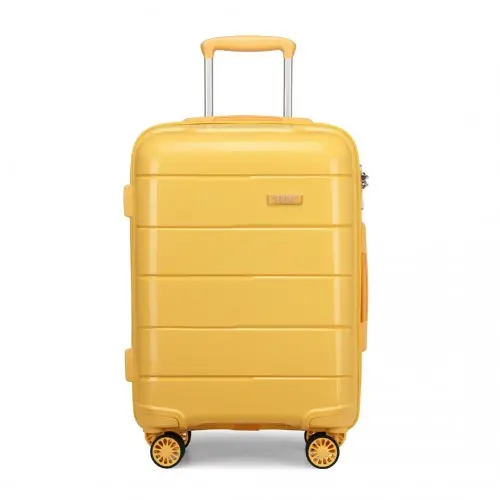 K1997L - KONO 28 INCH HARD SHELL PP SUITCASE - YELLOW - Image 2