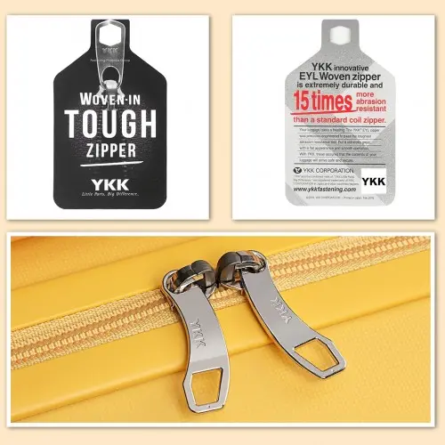 K1997L - KONO 28 INCH HARD SHELL PP SUITCASE - YELLOW - Image 9