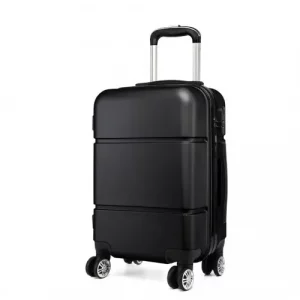 K1995L - Kono Hard Shell ABS Carry On Suitcase 20 Inch - Black
