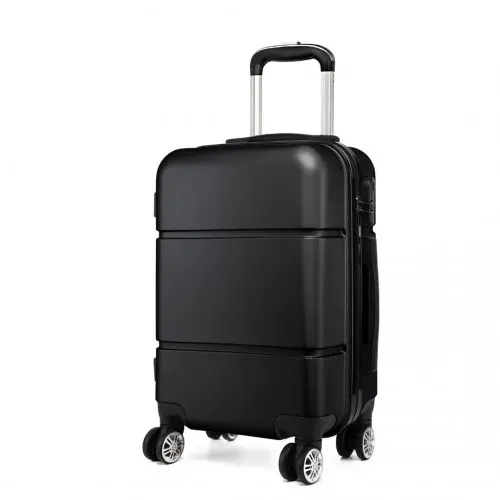 K1995L - Kono Hard Shell ABS Carry On Suitcase 20 Inch - Black