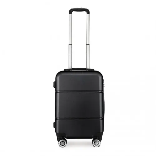 K1995L - Kono Hard Shell ABS Carry On Suitcase 20 Inch - Black - Image 2