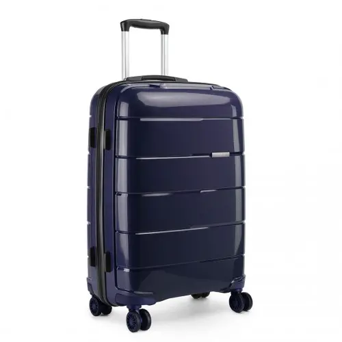 K1997L - KONO 24 INCH HARD SHELL PP SUITCASE - NAVY - Image 3