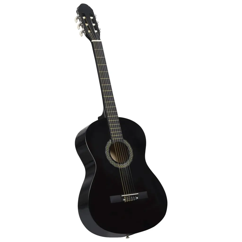 vidaXL Classical Guitar for Beginner with Bag Black 4/4 39" - Image 2