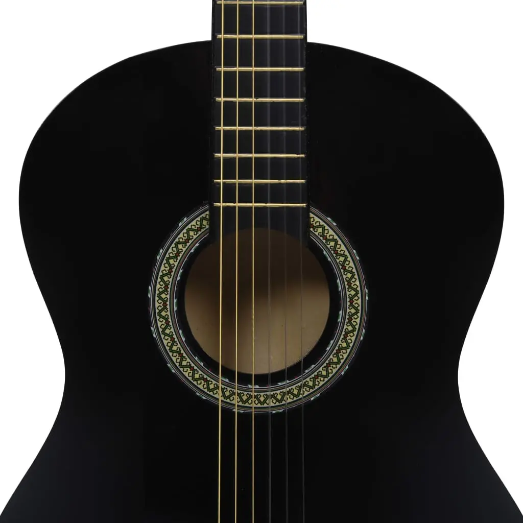 vidaXL Classical Guitar for Beginner with Bag Black 4/4 39" - Image 6