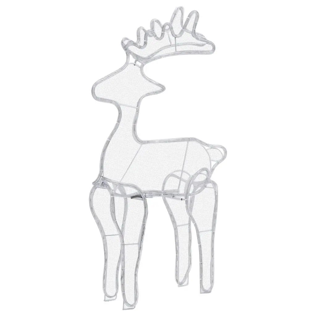 vidaXL Reindeer Christmas Decoration with Mesh 306 LEDs 60x24x89cm - Image 6
