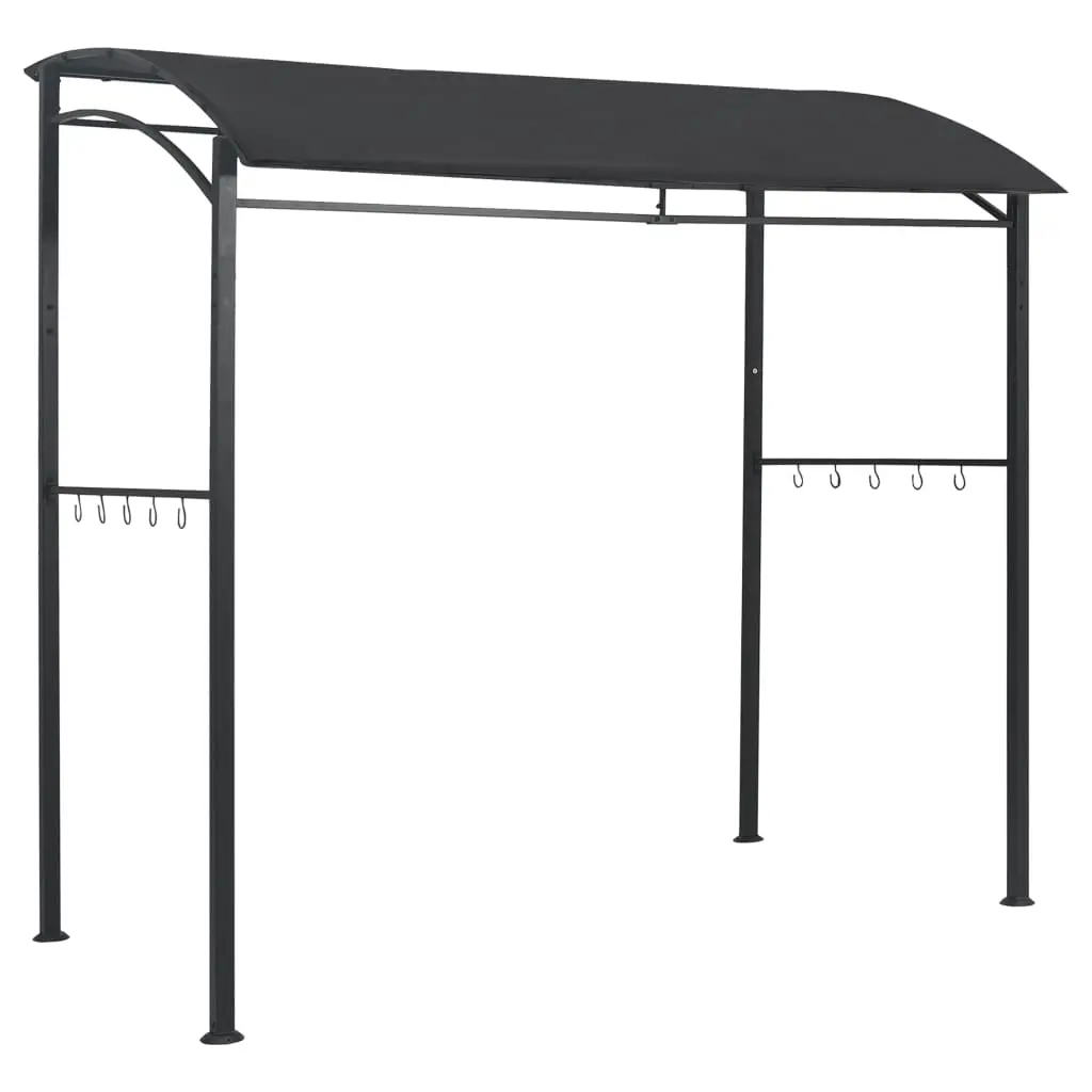 vidaXL BBQ Gazebo 215x150x220 cm Anthracite Steel - Image 3