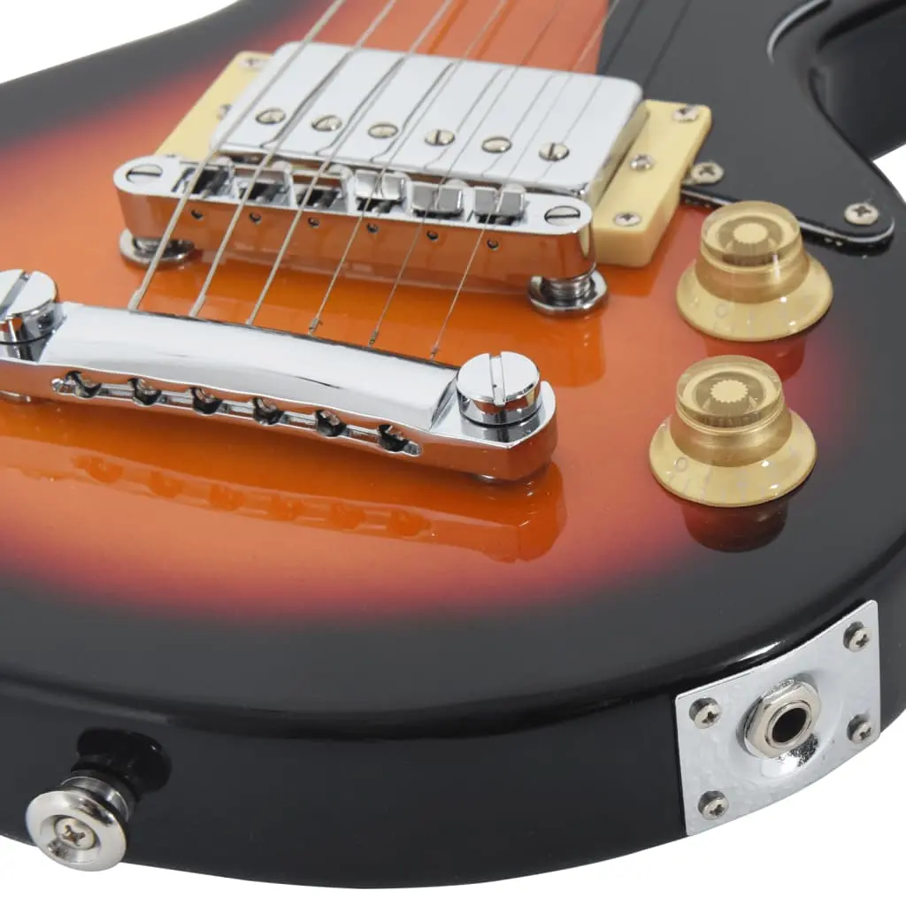 vidaXL Electric Guitar for Kids with Bag Brown and Black 3/4 30" - Image 7