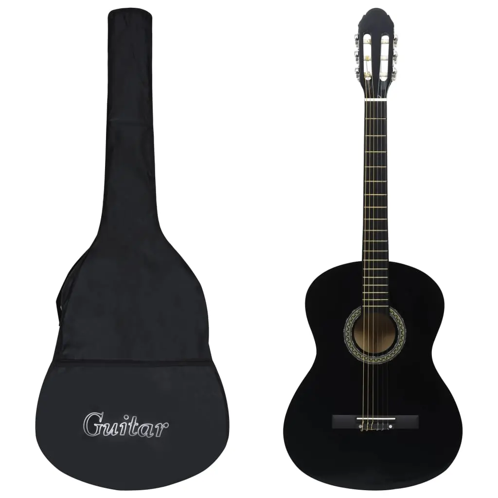 vidaXL Classical Guitar for Beginner with Bag Black 4/4 39" - Image 13