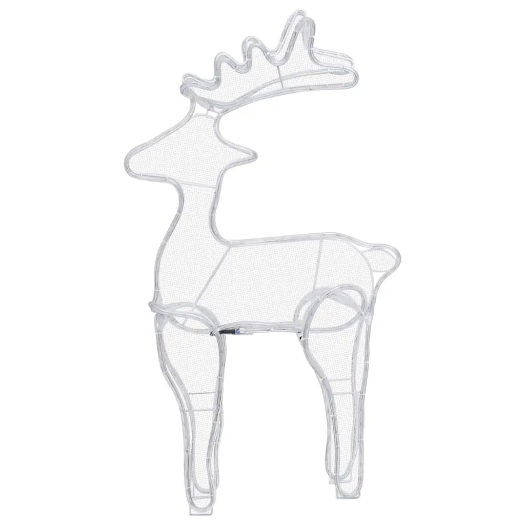 vidaXL Reindeer Christmas Decoration with Mesh 306 LEDs 60x24x89cm - Image 16