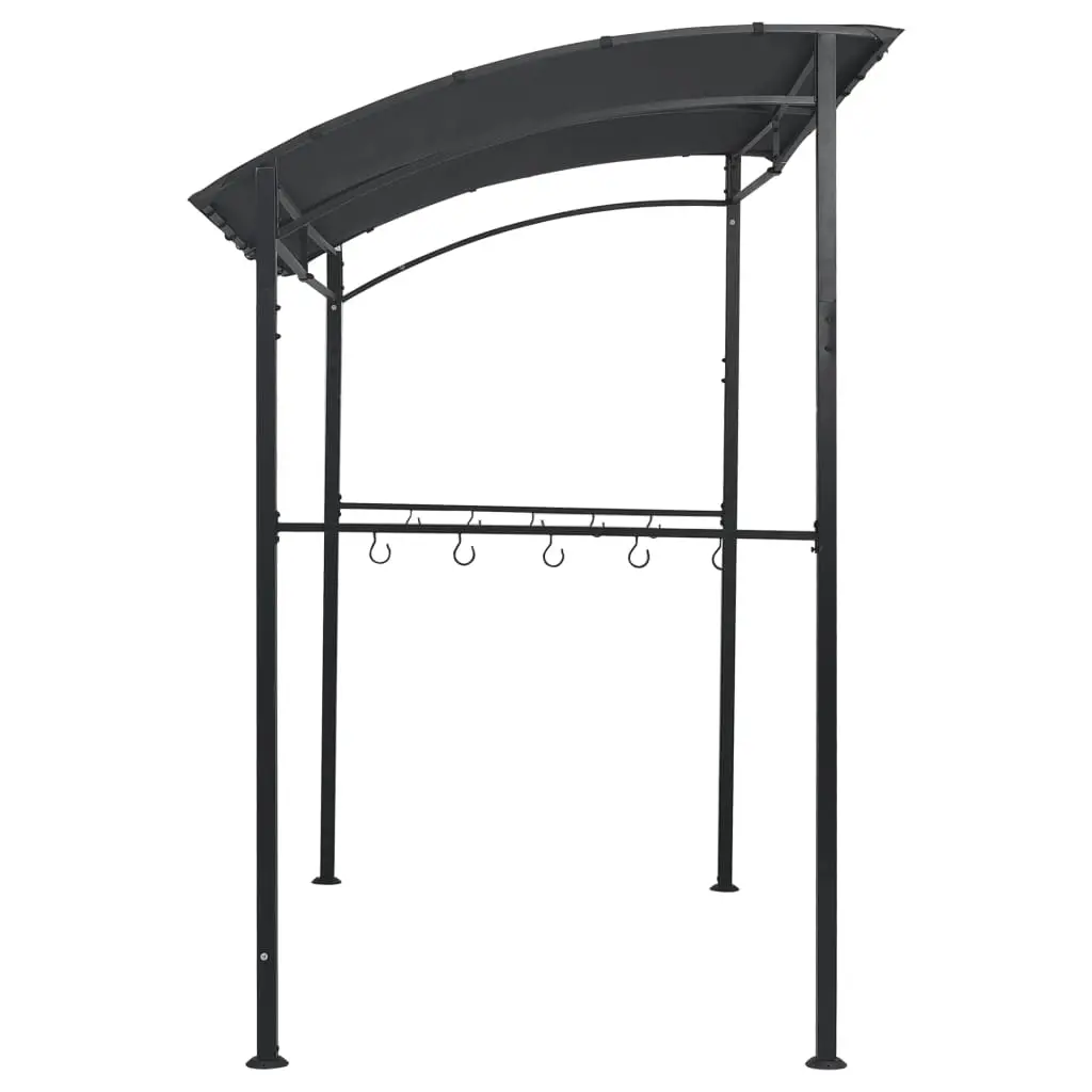 vidaXL BBQ Gazebo 215x150x220 cm Anthracite Steel - Image 12