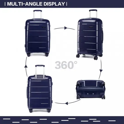 K1997L - KONO 24 INCH HARD SHELL PP SUITCASE - NAVY - Image 22