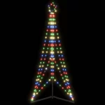 vidaXL LED Christmas Tree 363 LEDs Colorful 182 cm