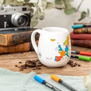 Europe Map Colour In Mug