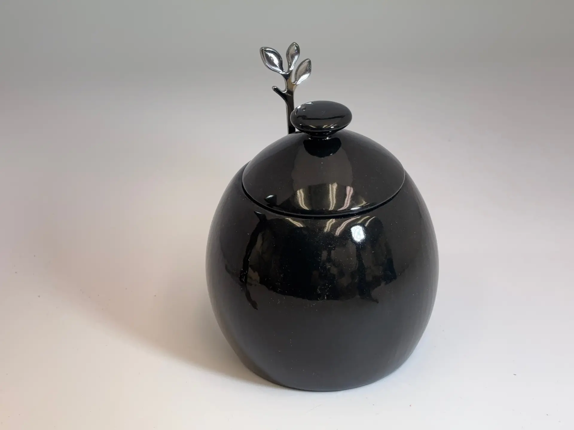 Sugar Bowl Jet Black Glaze