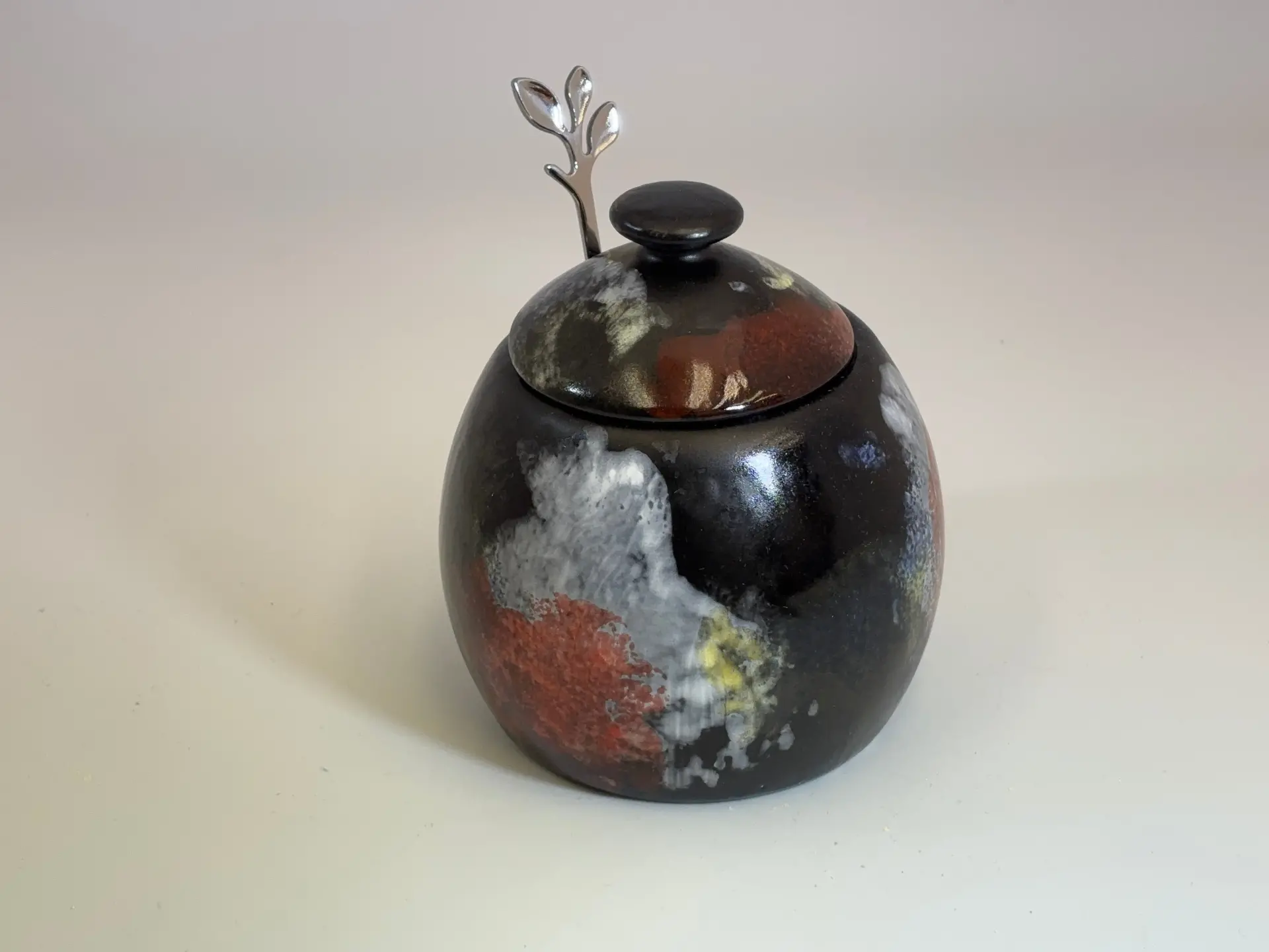 Sugar Bowl Abstract Glaze