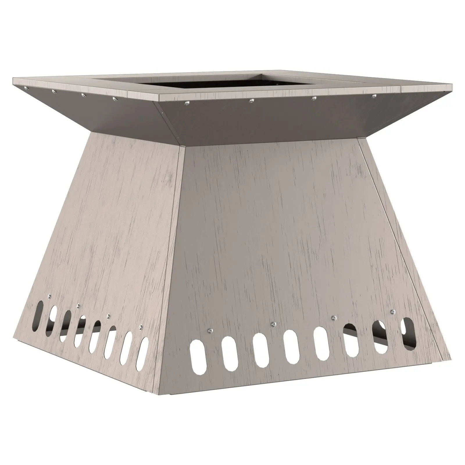 vidaXL Fire Pit 48x48x40 cm Weathering Steel - Image 4