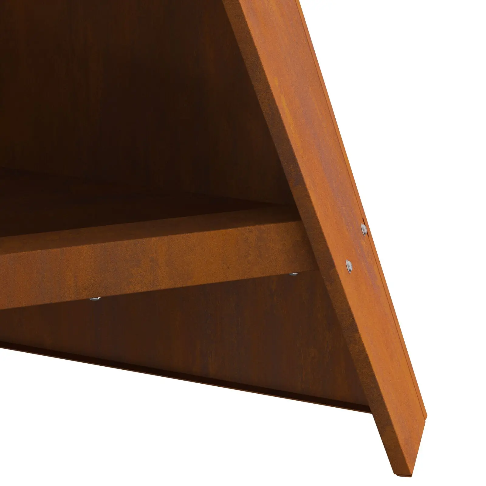 vidaXL Fire Pit Pyramid Black 58x36x100 cm Steel - Image 7