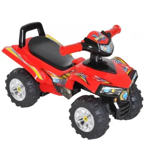 Kids Ride On Quad Bike, 60Lx38Wx42H cm in Red | HOMCOM