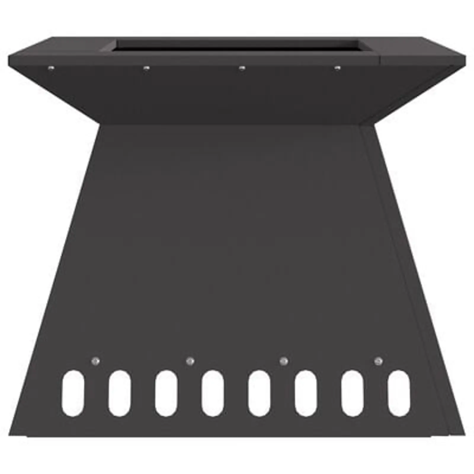 vidaXL Fire Pit Black 48x48x40 cm Steel - Image 16