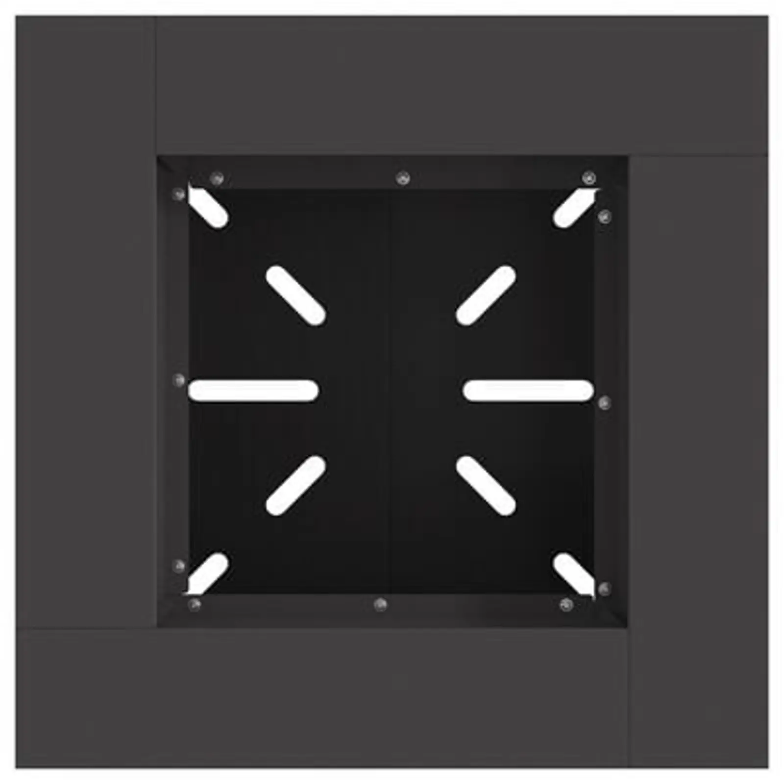 vidaXL Fire Pit Black 48x48x40 cm Steel - Image 17