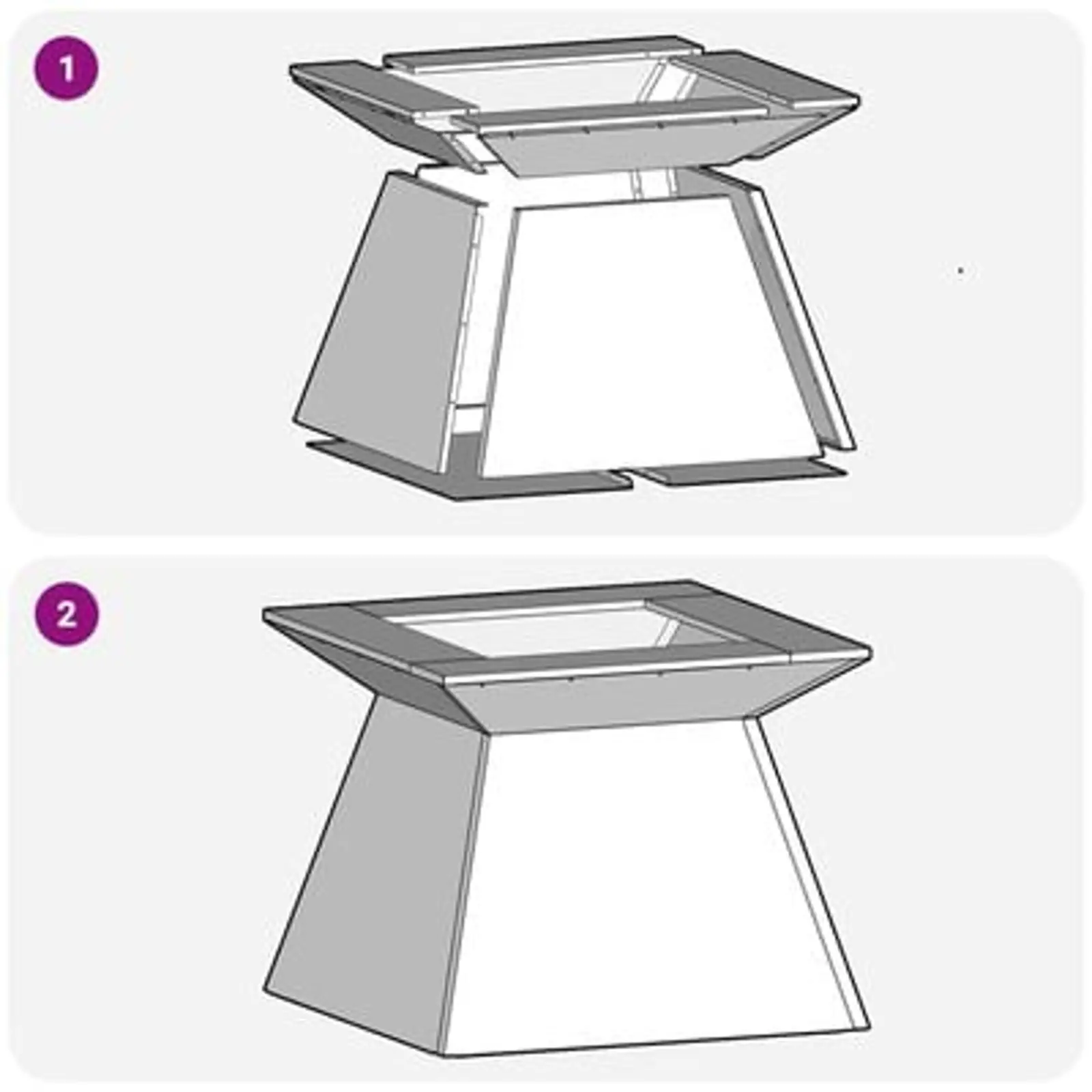vidaXL Fire Pit 48x48x40 cm Weathering Steel - Image 21