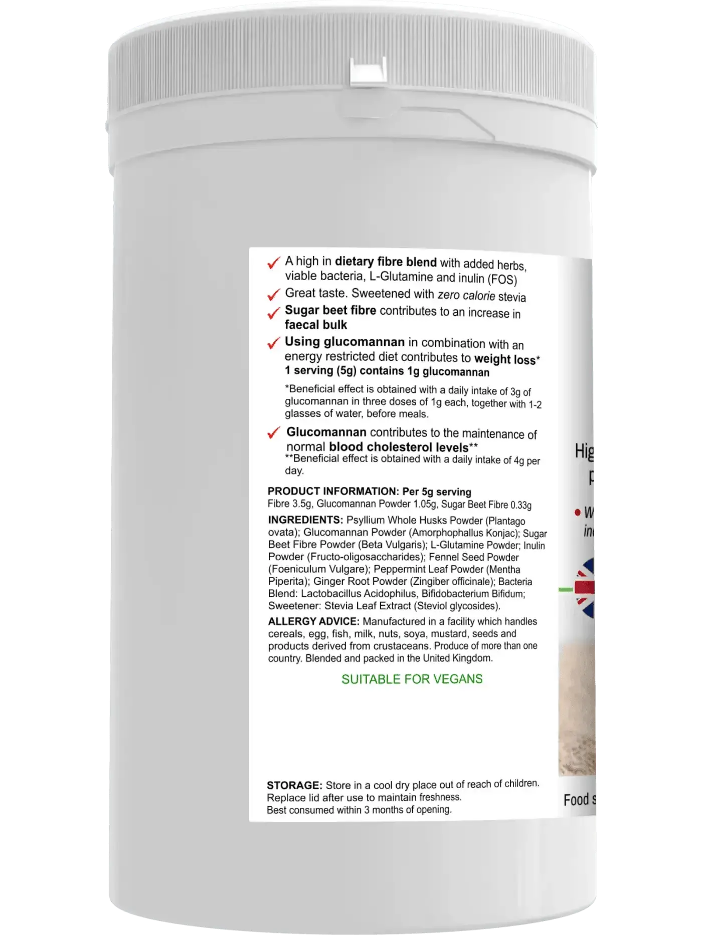 BioSlim - Psyllium Husks Dietary Fibre - Image 3