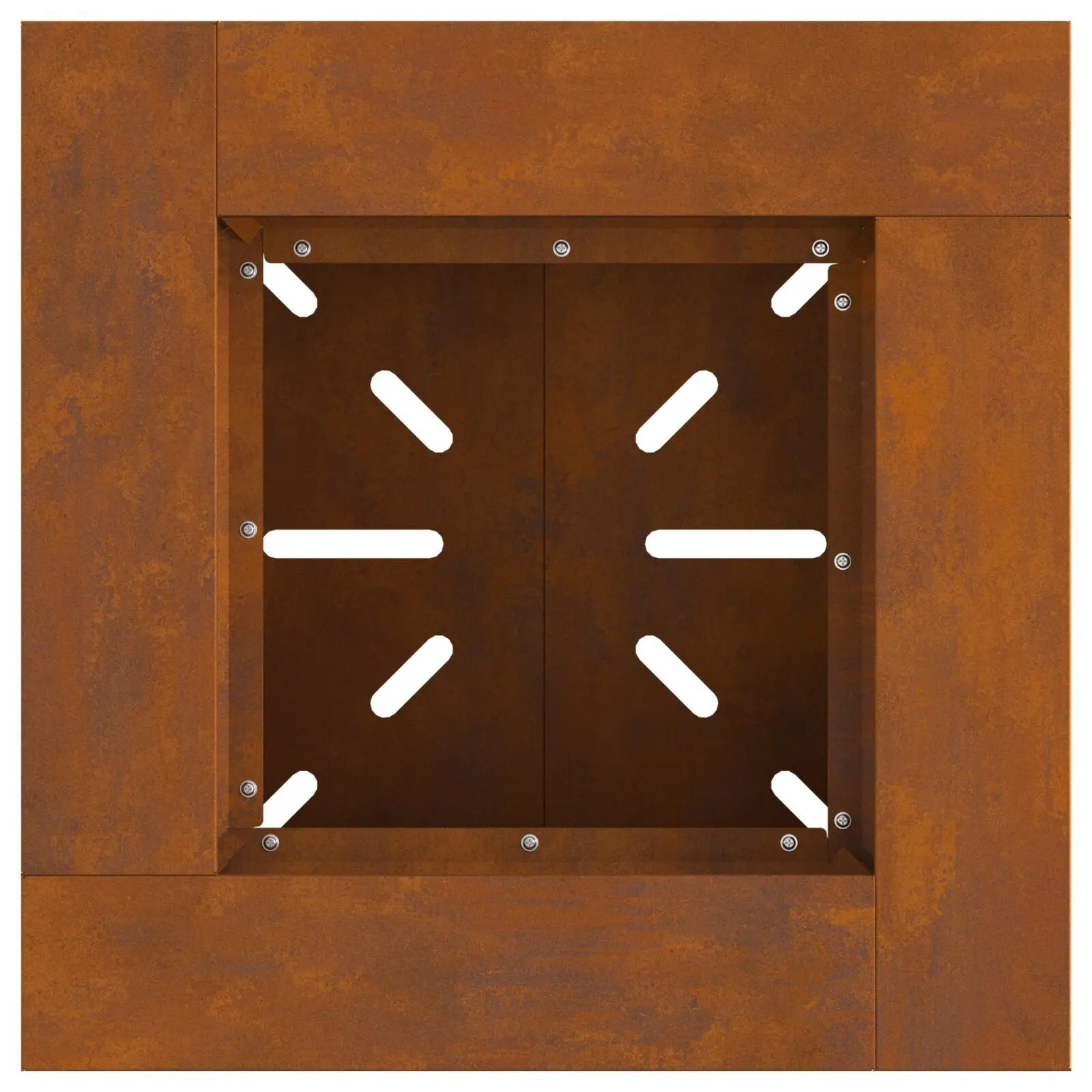 vidaXL Fire Pit 48x48x40 cm Weathering Steel - Image 27