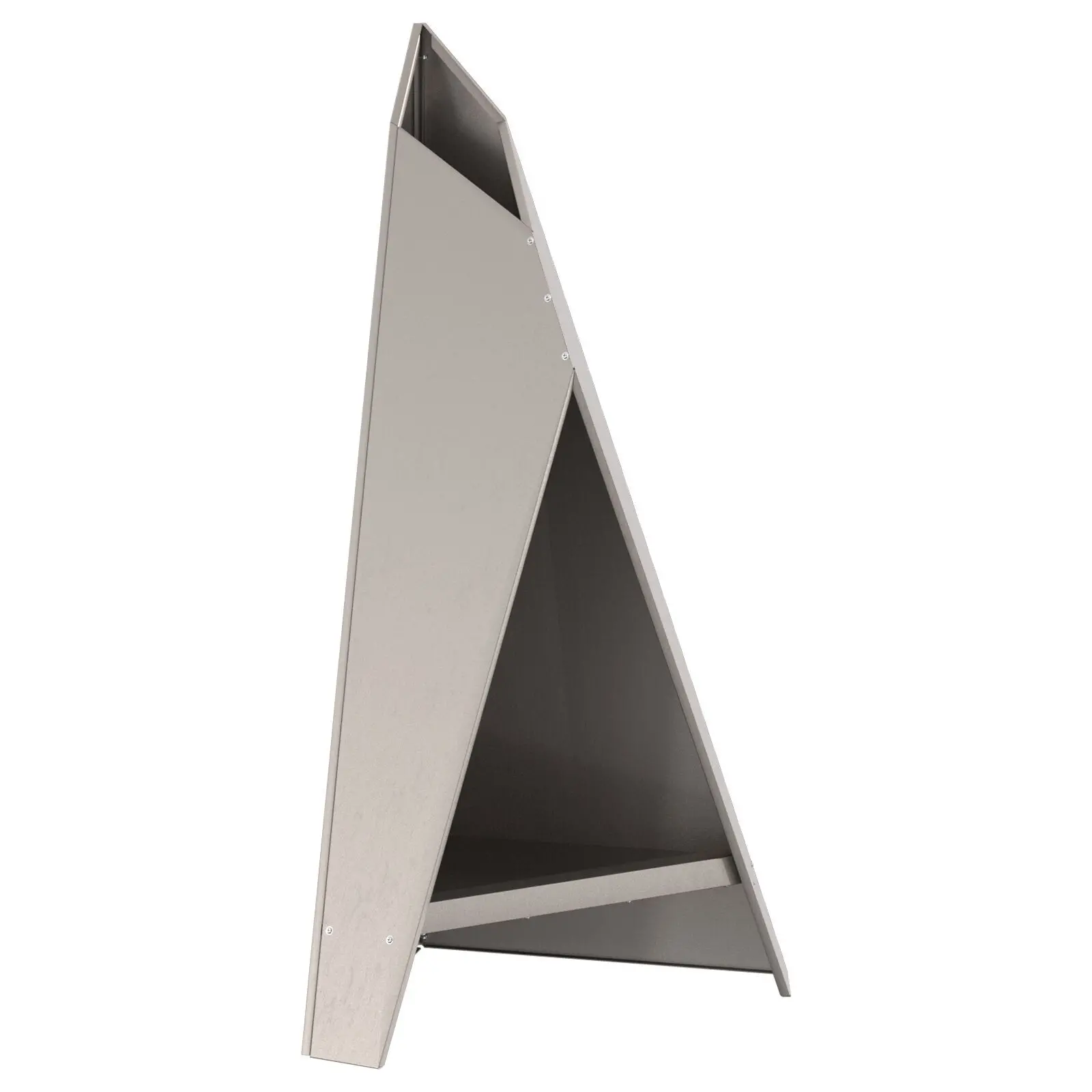 vidaXL Fire Pit Pyramid Black 58x36x100 cm Steel - Image 25