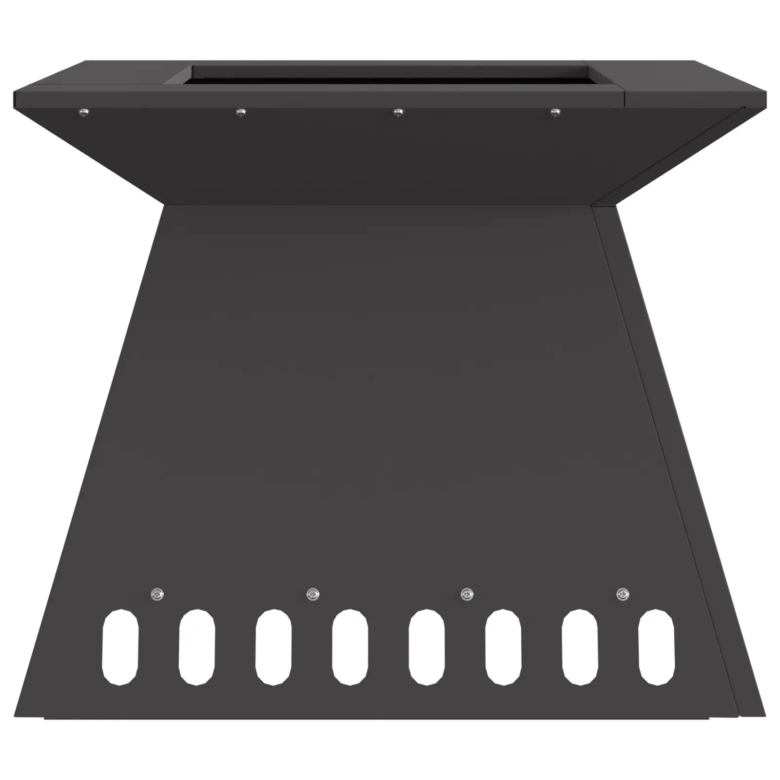 vidaXL Fire Pit Black 48x48x40 cm Steel - Image 35